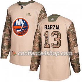 Adidas Maillot de Hockey New York Islanders Mathew Barzal 13 2017-2018 Camo Veterans Day Practice Authentic - Homme